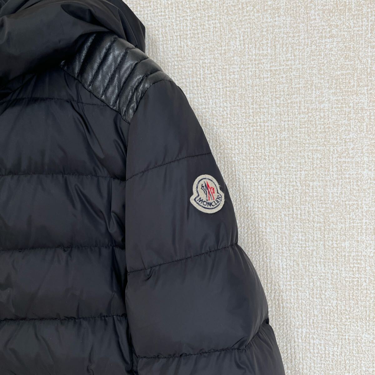 【高級】MONCLER ダウンコート OROPHIN ブラック 0 Aライン_画像4