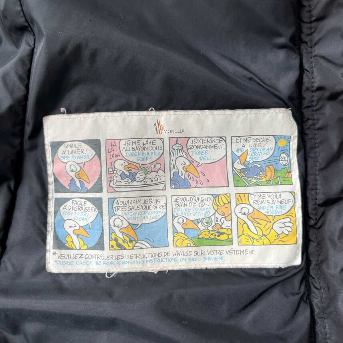 【高級】MONCLER ダウンコート OROPHIN ブラック 0 Aライン_画像6