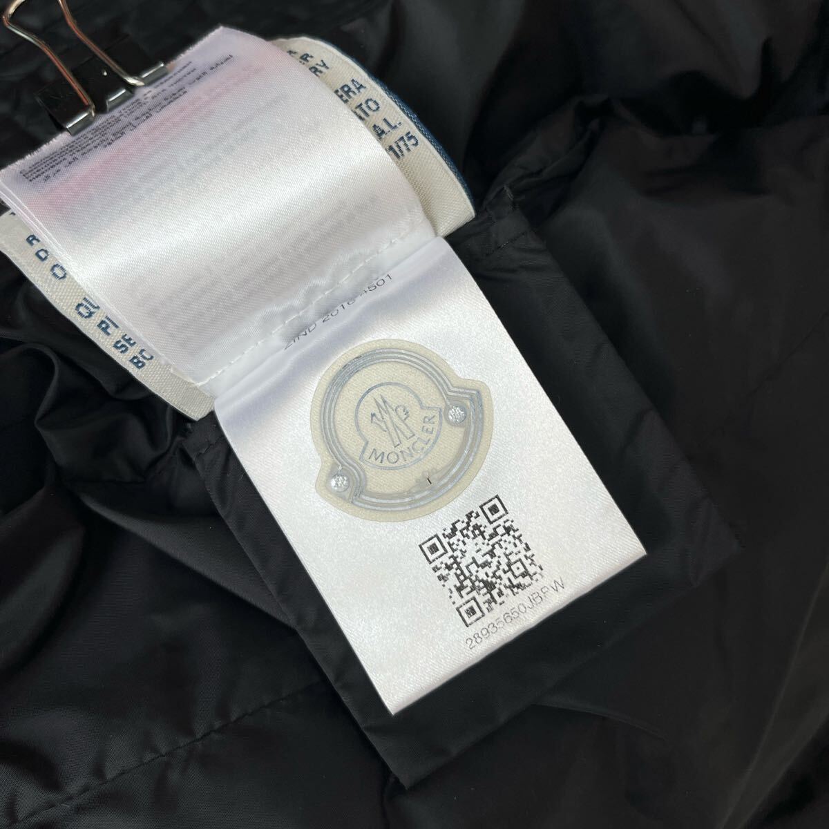 【高級】MONCLER ダウンコート OROPHIN ブラック 0 Aライン_画像9