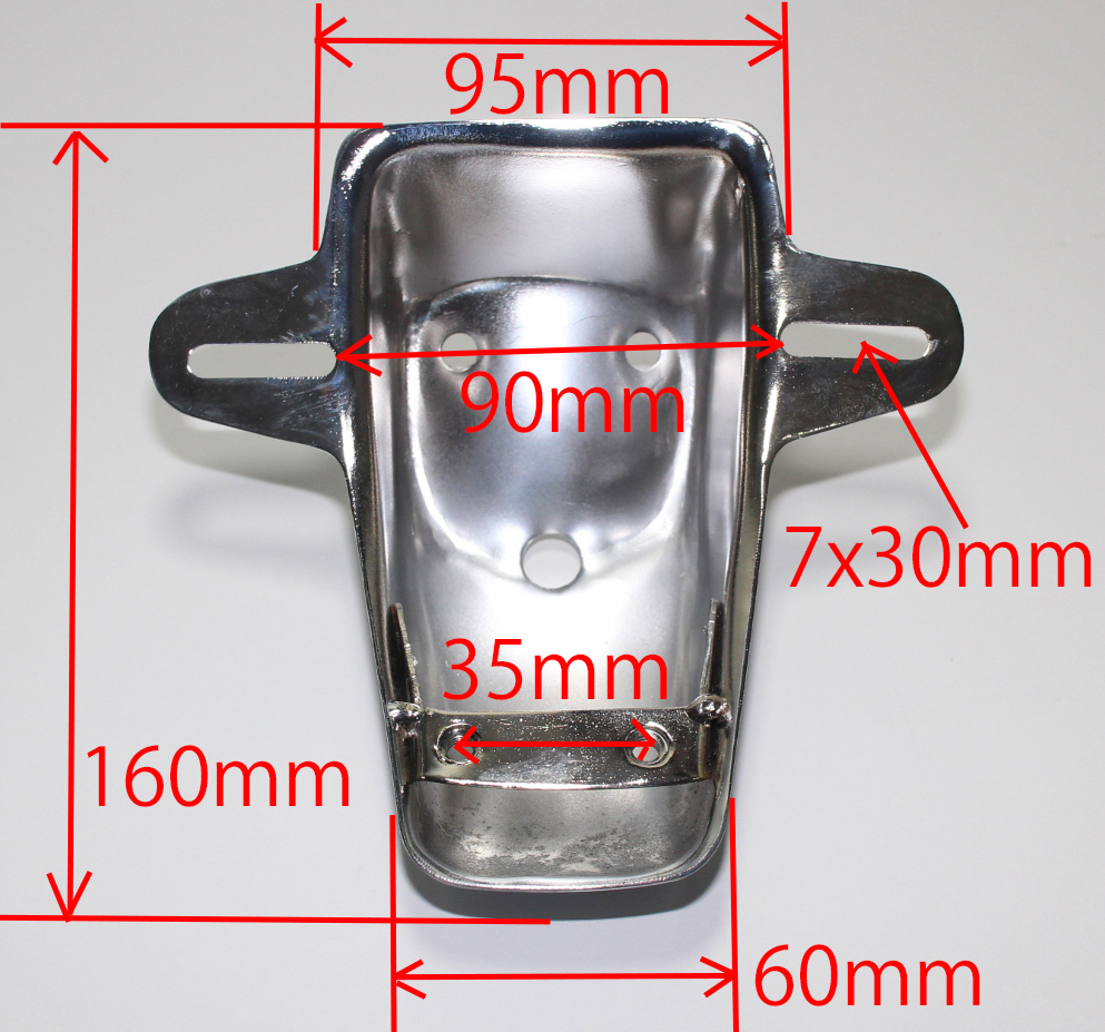 AAA комплектация Classic старый машина HONDA Honda Chaly chaly специальный Steel производства хромированный задний фонарь номерная табличка держатель 