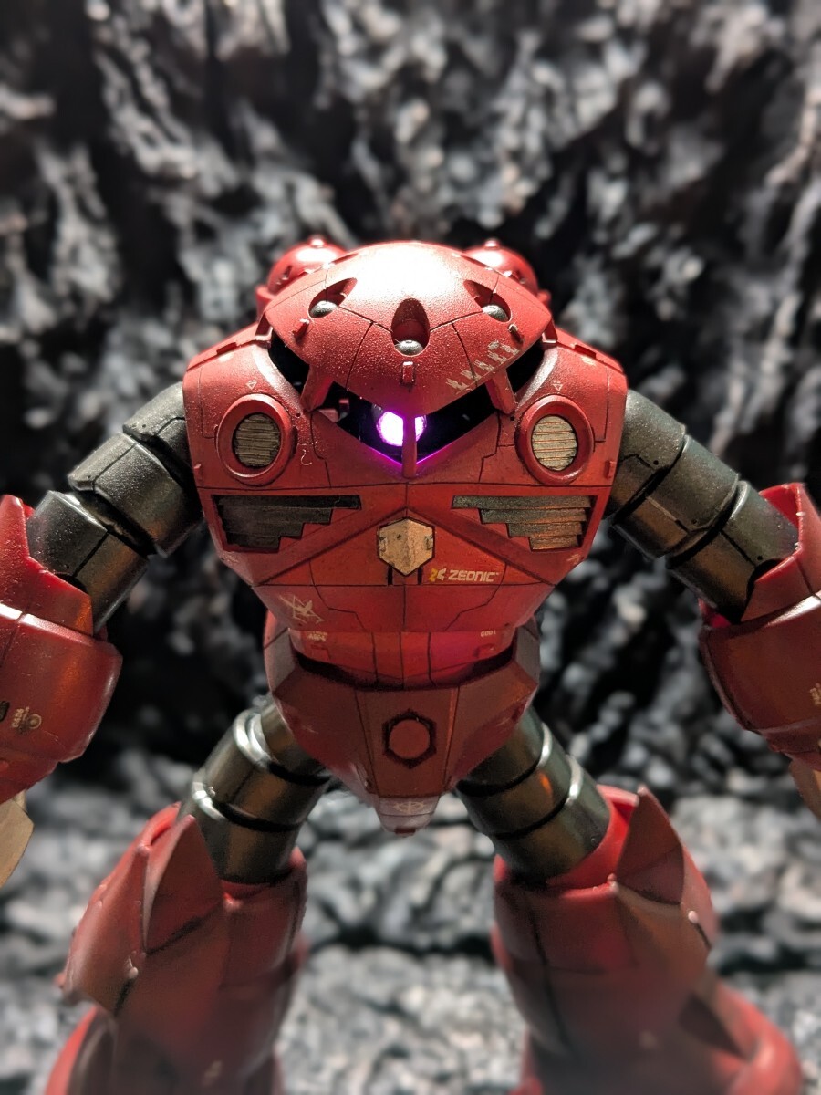 ガンプラ 完成品HG シャアズゴック ジム ジオラマ ジャブローに