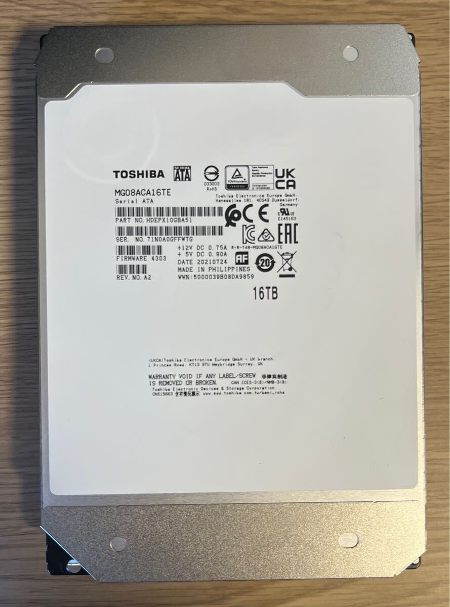 Amazon | 東芝MG08SCA16TE 3.5インチ 16TB SAS 12Gb/s 7.2K RPM