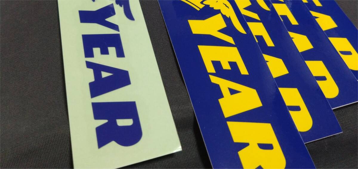 ▼GOODYEAR ステッカー 非売品 4枚 加硫ゴム 飛行船 タイヤ 住友ゴム工業 F1 優勝 フェラーリ シューマッハ EAGLE NASCAR WEC_画像2