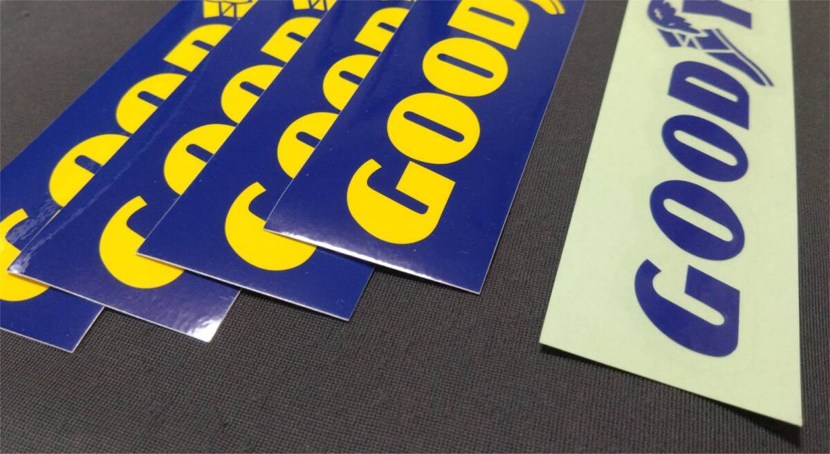 ▼GOODYEAR ステッカー 非売品 4枚 加硫ゴム 飛行船 タイヤ 住友ゴム工業 F1 優勝 フェラーリ シューマッハ EAGLE NASCAR WEC_画像3