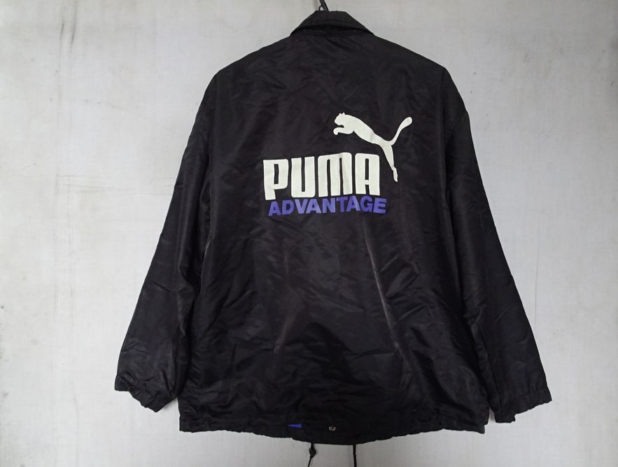 PUMA/プーマ/ジュニア/ジャンパー/アウター/表地ナイロン/里起毛/前スナップボタン/ロゴプリント/黒/ブラック/160サイズ(3/28R7)