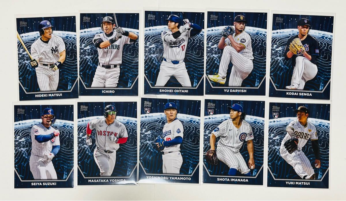 最新】2024 Topps Japan Edition インサートカード 10枚コンプ 最新】2024 Topps Japan Edition インサートカード 10枚コンプ