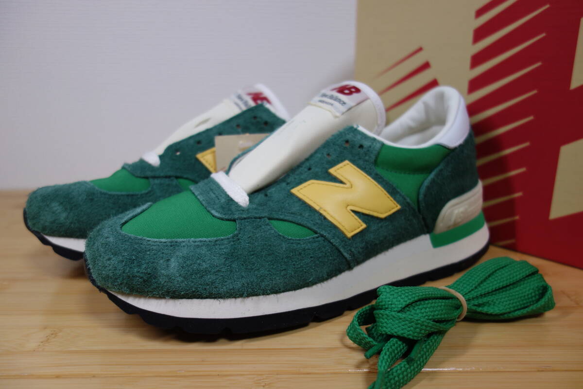 定価3.3万円 未使用 New Balance M990 GG1 26.5m 緑 USA 576 990 991 992 993 996 997 998 1300 1400 1500 UK v1 v2 v3 v4 v5 v6 限定 完売