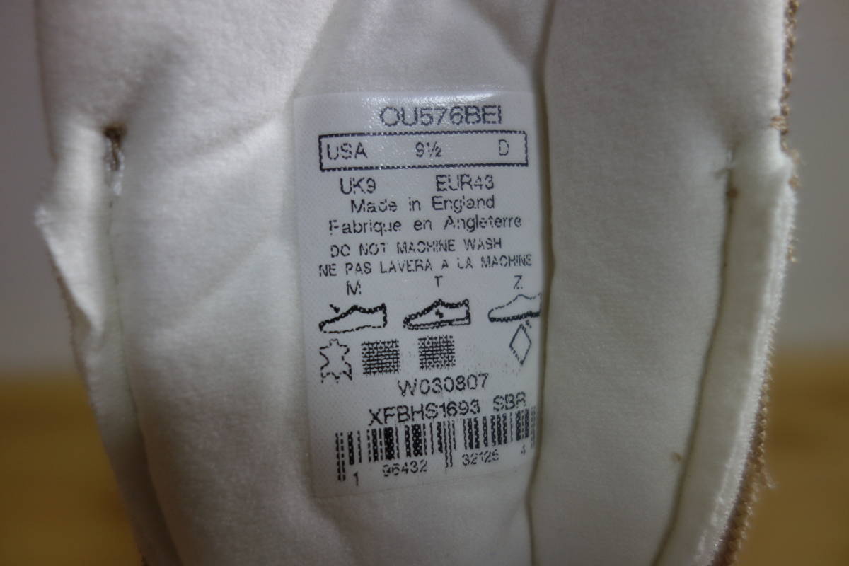  обычная цена 3.1 десять тысяч иен не использовался New Balance OU576 BEI 27.5cm UK ENGLAND замша 576 990 991 992 993 996 997 998 1300 1400 1500 USA OBN OGG OGN
