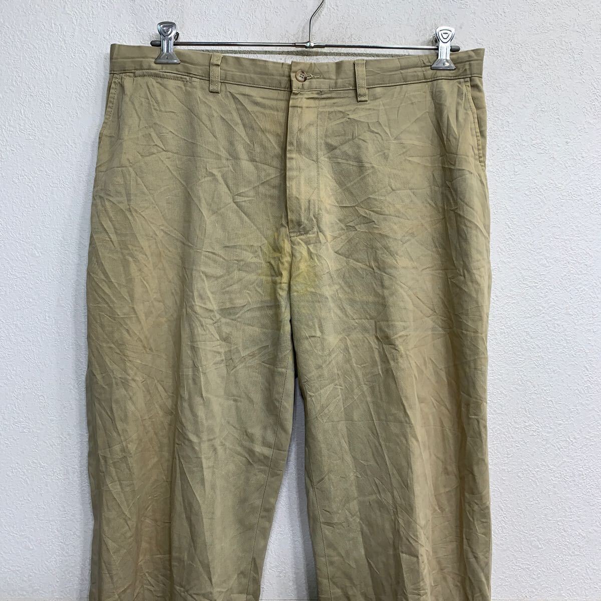 POLO RALPH LAUREN チノパン W36 ポロラルフローレン ビッグサイズ ベージュ コットン 古著卸 アメリカ仕入 2503-326