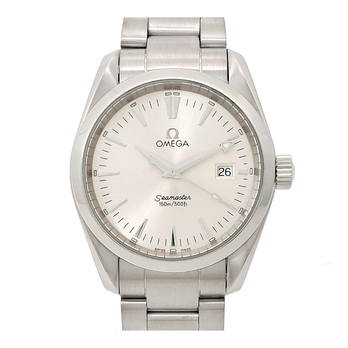 オメガ シーマスター アクアテラ デイト 2518.30 クオーツ ステンレススティール メンズ OMEGA 中古