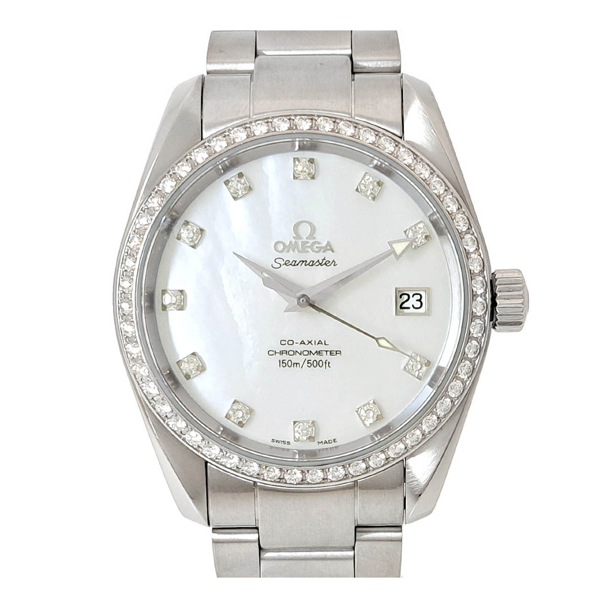 オメガ シーマスター アクアテラ 150M ダイヤベゼル 2509.75 自動巻き ステンレススティール メンズ OMEGA 中古