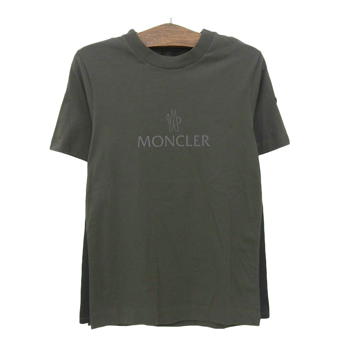 モンクレール MAGLIA MANICHE CORTE マグリア Tシャツ 8C000 09 829H8 メンズ グリーン系 MONCLER 中古 【アパレル?小物】