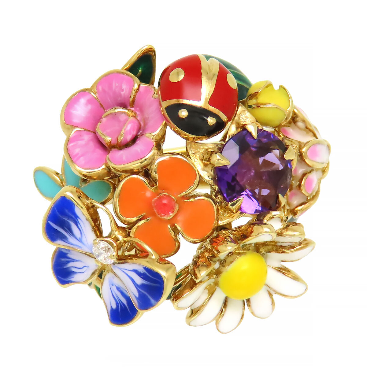 ディオール ディオレット リング #54 750 (K18YG) レディース Dior 中古 【ジュエリー】