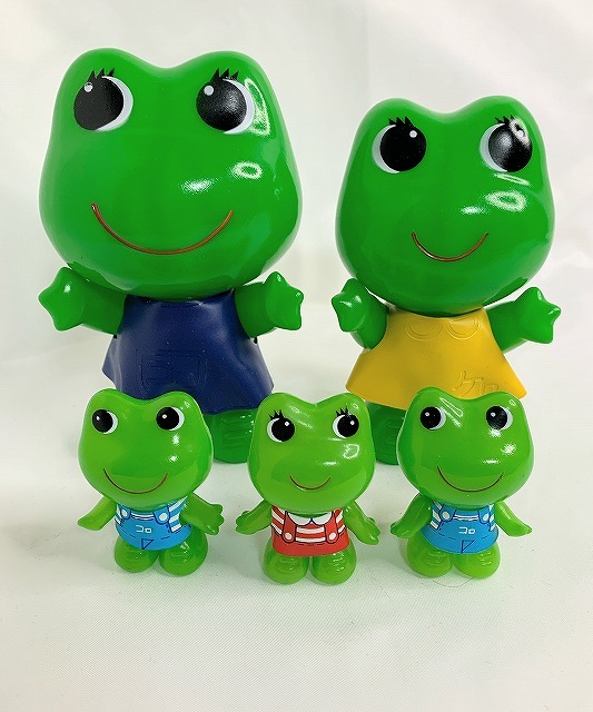 美品!コルゲンコーワ ケロちゃん カエル ソフビ 5体セット コロ 美品!コルゲンコーワ ケロちゃん カエル ソフビ 5体セット コロ