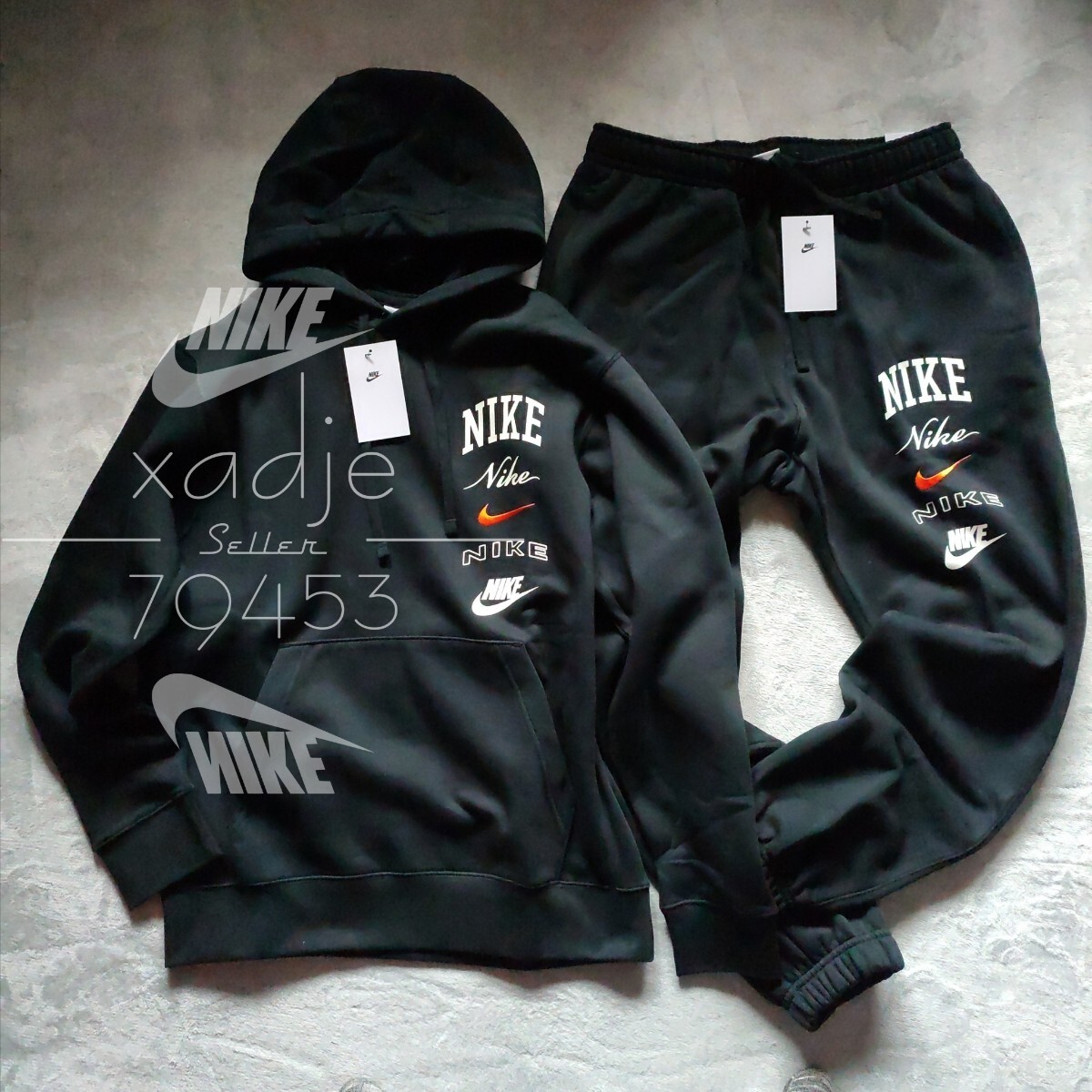 新品 正規品 NIKE swoosh ナイキ ロゴ プリント 刺繍 上下セット 新品 正規品 NIKE swoosh ナイキ ロゴ プリント 刺繍 上下セット