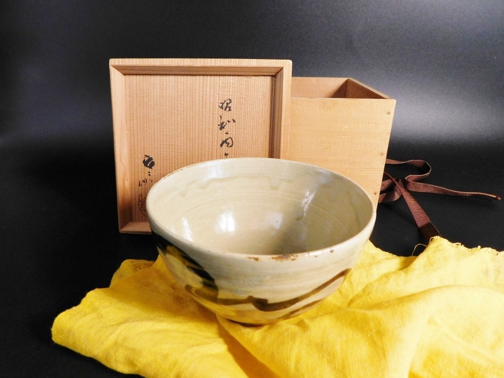 葵窯 竹里庵 加藤春二造 茶碗 干支 共箱 共布 抹茶椀 茶道具 葵窯 竹里庵 加藤春二造 茶碗 干支 共箱 共布 抹茶椀 茶道具