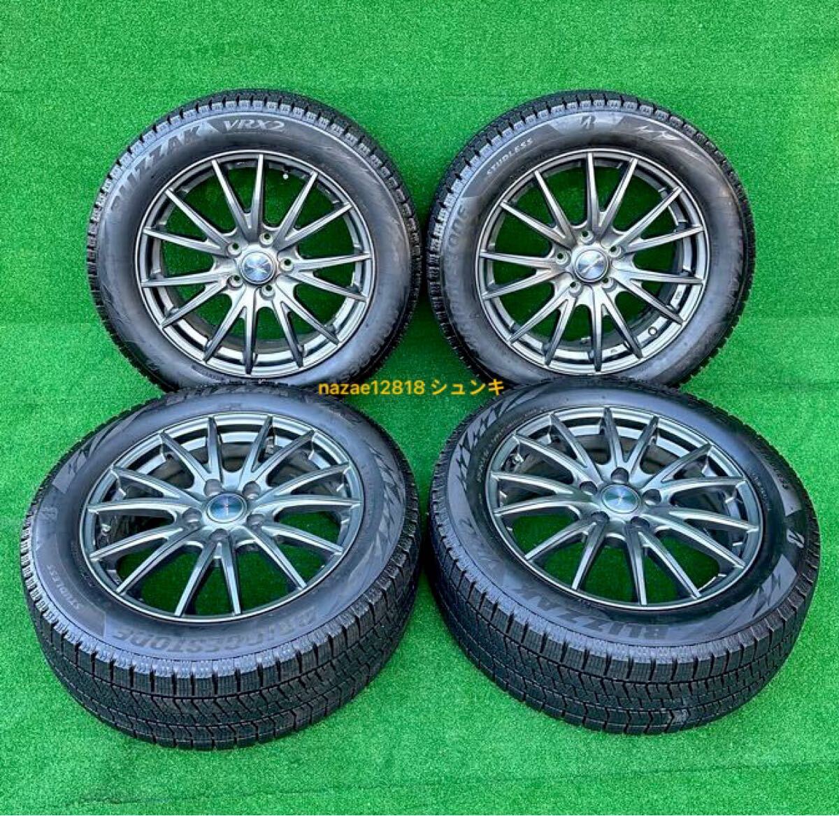 新春特価 美品】☆215/55R17 BS BLIZZAK VRX2☆weds VELVA SPORT 新春特価 美品】☆215/55R17 BS BLIZZAK VRX2☆weds VELVA SPORT