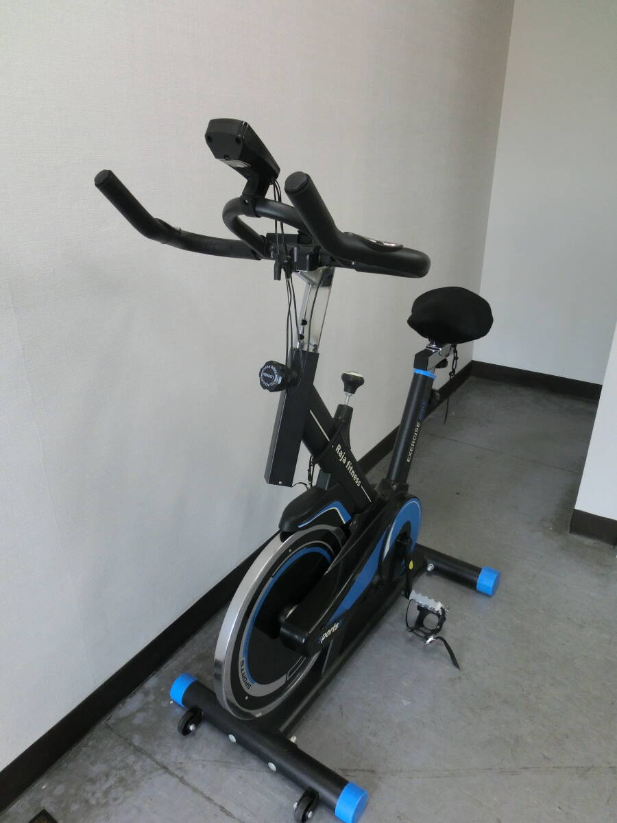 ??【7C1⑤】Raja fitness　スピンバイク フィットネスバイク 家庭用　ベルト式 フライホイール　エアロバイク??