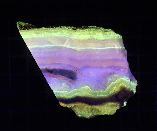 鉱物標本、蛋白石、蛍光オパール北海道産 26グラム（B14)