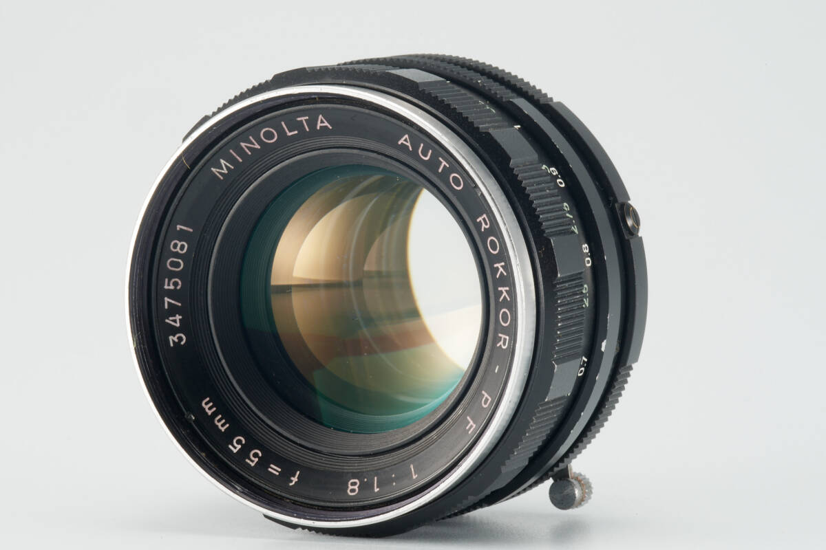 MINOLTA AUTO ROKKOR-PF f1.8 55mmマニュアルフォーカスレンズ ミノルタマウント L91