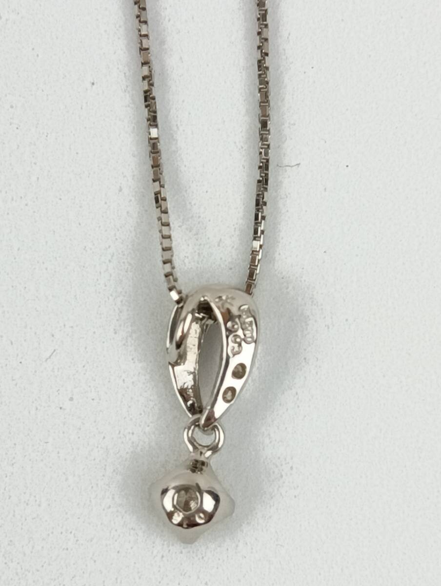 金獅子オリジナルジュエリー　ネックレス　pt900/850　D0.13ct FD0.03ct_画像4