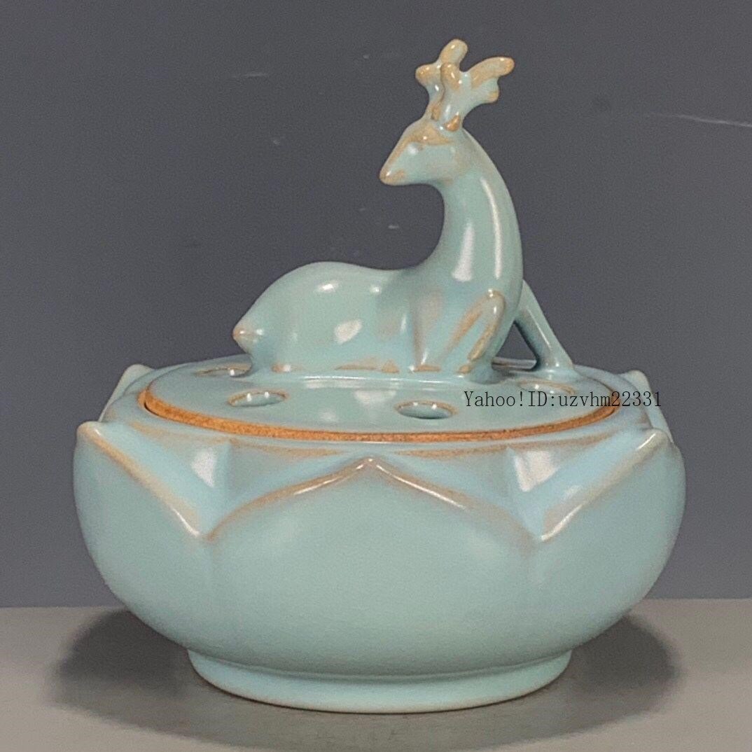 中国 汝窯 青磁 香炉 陶器 陶芸 香道具 仏具 官窯 青釉 中国 汝窯 青磁 香炉 陶器 陶芸 香道具 仏具 官窯 青釉 Amazon｜