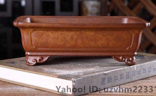 凹面長方鉢 紫砂の鉢 盆栽鉢 植木鉢 小品盆栽鉢 大品盆栽鉢(清 凹面長方鉢 紫砂の鉢 盆栽鉢 植木鉢 小品盆栽鉢 大品盆栽鉢(清