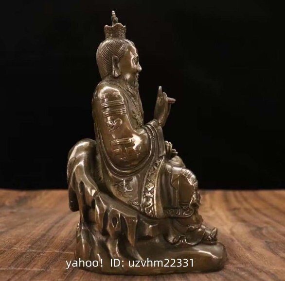 仏教美術 仏像 銅像 道徳天尊銅像 仏堂に奉納します 銅製 銅器
