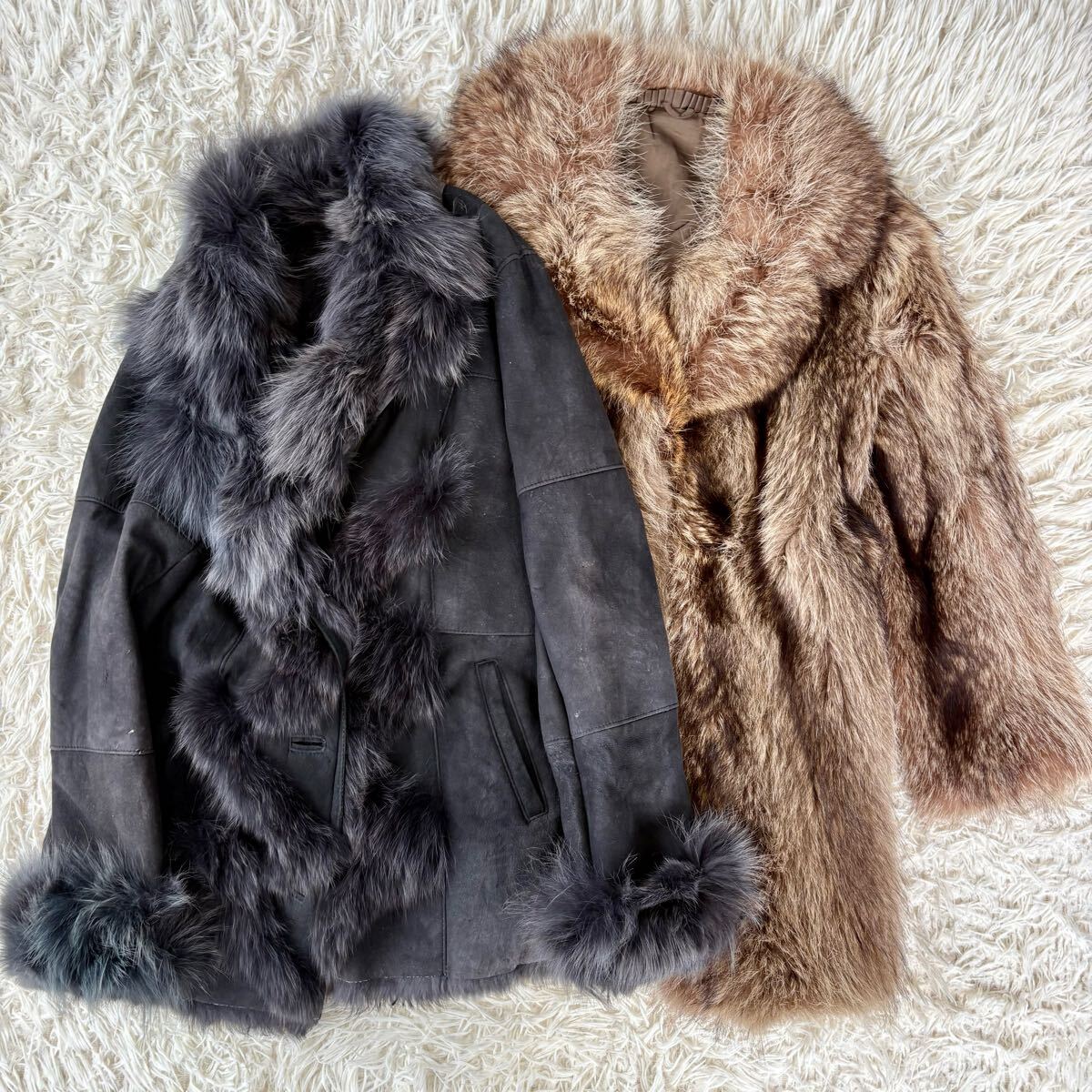 高級毛皮○SAGA MINK サガミンク ミンク EMBA ブルーフォックス 高級毛皮○SAGA MINK サガミンク ミンク EMBA ブルーフォックス