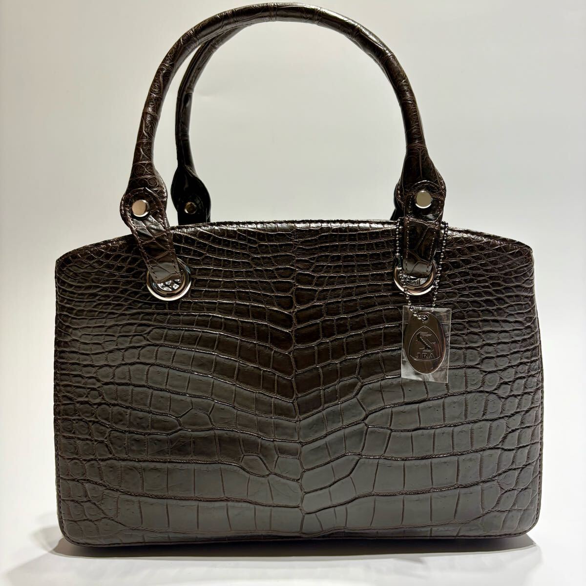 極美品○JRA認定 トートバッグ ハンドバッグ マットクロコダイル 極美品○JRA認定 トートバッグ ハンドバッグ マットクロコダイル