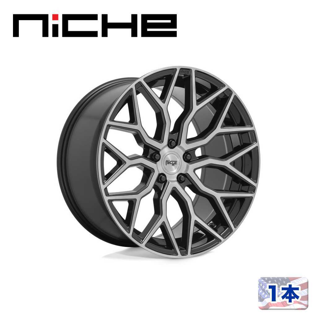 [NICHE（ニッチェ）日本総代理店]22インチアルミホイール 1本 M262 MAZZANTI 22×10J 5H 112 +20 CB66.56 汎用 /M2622200F8+20