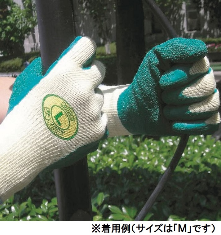 307／新品！格安！やわらかく作業(yè)がしやすい！グリップ力抜群！天然ゴム 背抜き作業(yè)手袋 Mサイズ 10雙 ムレにくい 防臭加工 スベリ止め