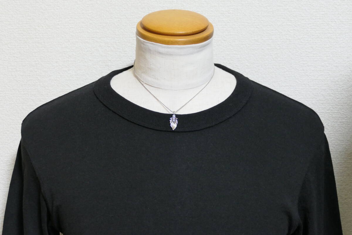 美品　KONRON　コンロン　フェザー　ネックレス　ペンダント　ジルコニア_画像6