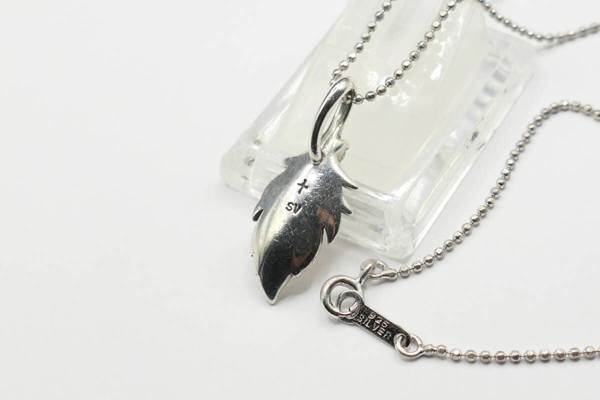 美品　KONRON　コンロン　フェザー　ネックレス　ペンダント　ジルコニア_画像8