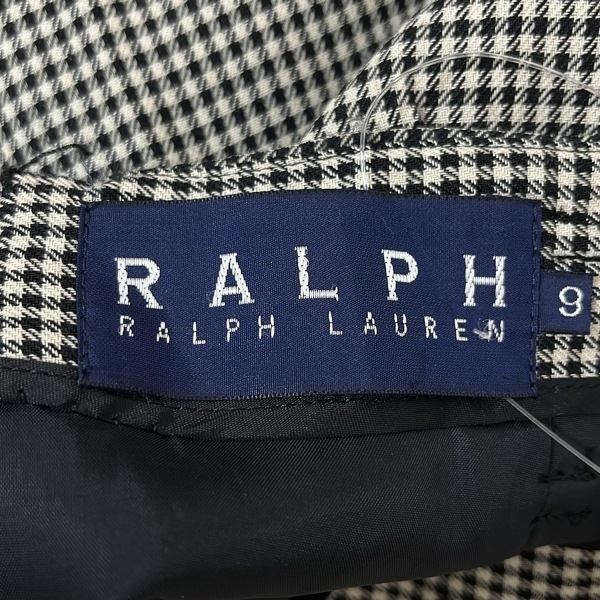 ラルフローレン RalphLauren ミニスカート サイズ9 M - 黒×白 レディース 千鳥格子柄 ボトムス