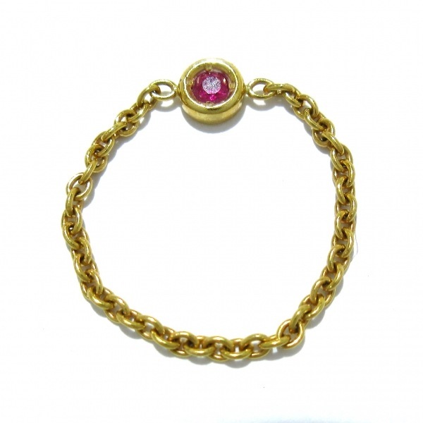 ディオール/クリスチャンディオール DIOR/ChristianDior リング 7 號(hào) ミミウィ K18YG×レッド アクセサリー（指）