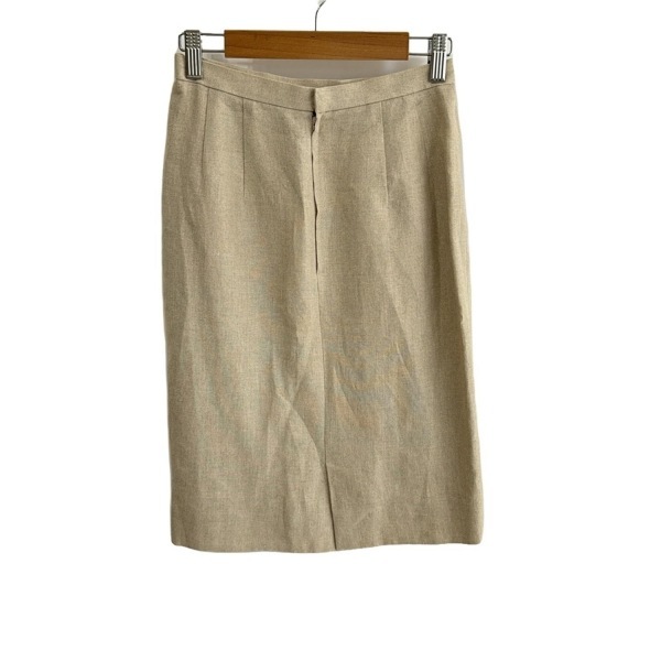 バーバリーズ Burberry's スカート サイズ7 S - ベージュ レディース ひざ丈/麻 美品 ボトムス