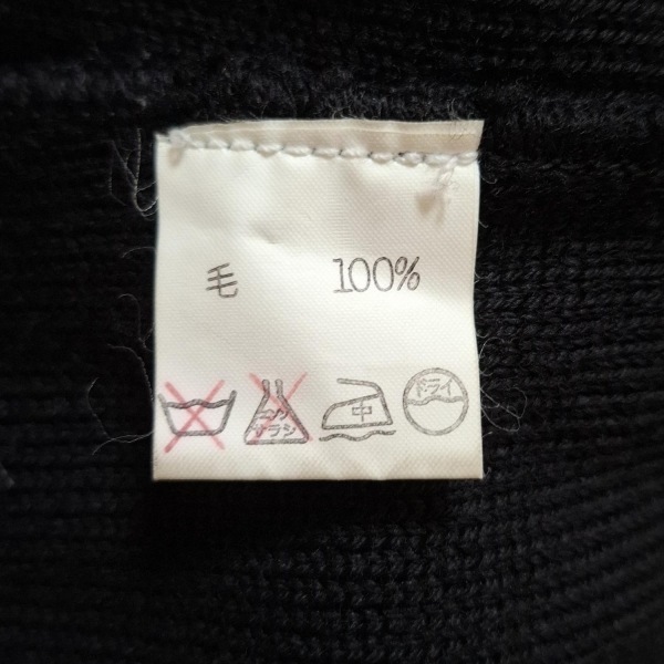 ソニアリキエル SONIARYKIEL サイズM - 黒×マルチ レディース クルーネック/長袖/ひざ丈/INSCRIPTION RYKIEL ワンピース