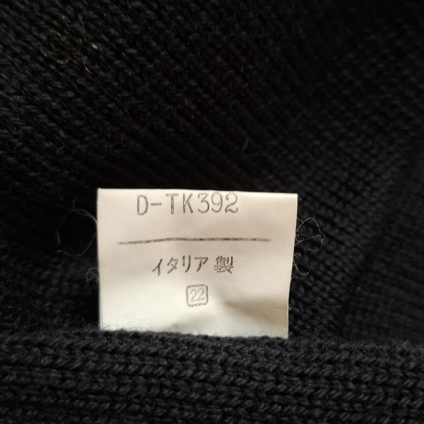 ソニアリキエル SONIARYKIEL サイズM - 黒×マルチ レディース クルーネック/長袖/ひざ丈/INSCRIPTION RYKIEL ワンピース
