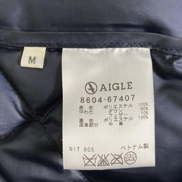 エーグル AIGLE ダウンコート サイズM - ブラウン レディース 長袖/冬 コート
