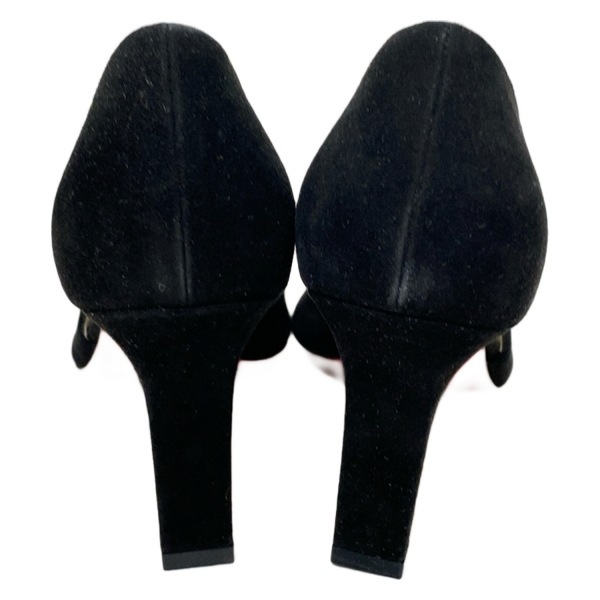 フォクシー FOXEY パンプス 37 - 黒 レディース オープントゥ 靴