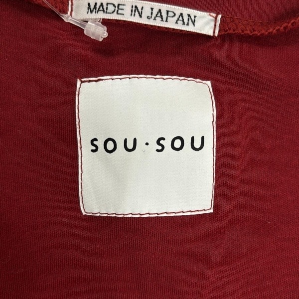  saw saw SOU*SOU кардиган - красный женский деформация рукав / деформация дизайн tops 