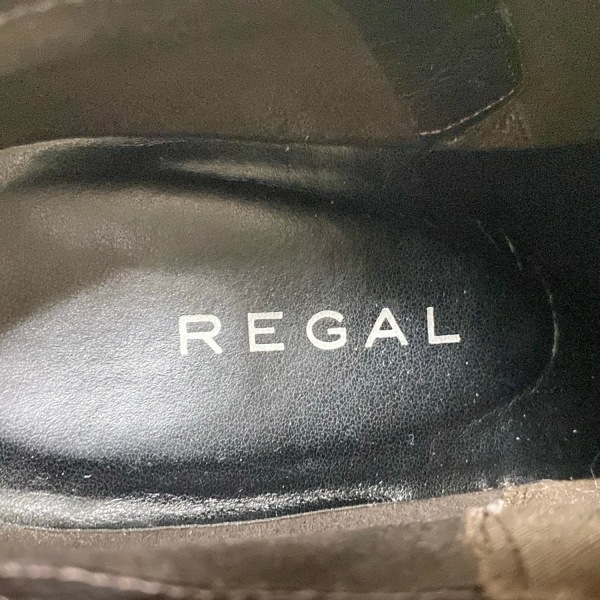 リーガル REGAL ショートブーツ 23 1/2 - レザー 黒 レディース 靴