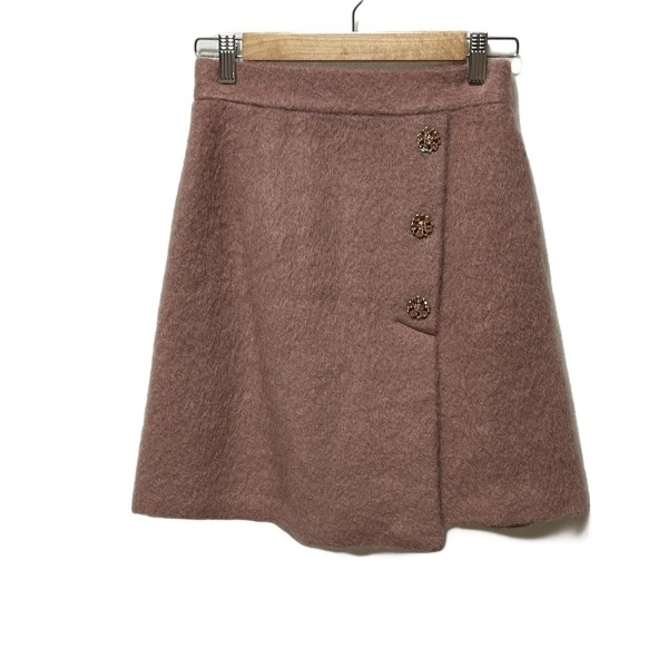  Jill bai Jill Stuart JILL by JILLSTUART юбка размер M - Pink Lady -s колено длина как новый низ 