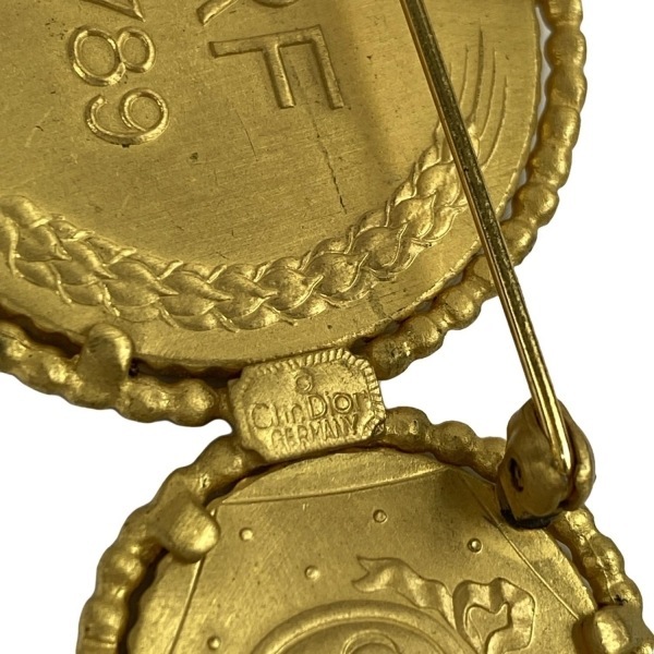 ディオール/クリスチャンディオール DIOR/ChristianDior ブローチ コイン ブローチ ゴールド コイン アクセサリー（他）