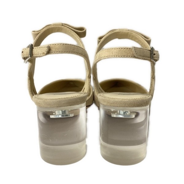 フォクシー FOXEY サンダル 37 - ベージュ レディース 靴