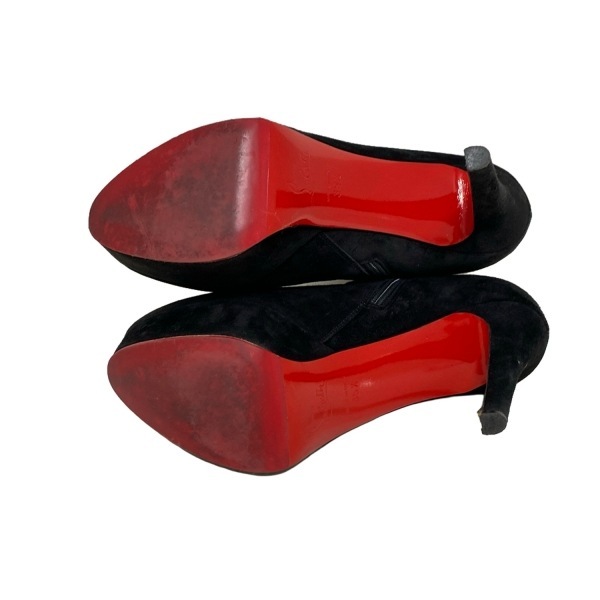 クリスチャンルブタン CHRISTIAN LOUBOUTIN ショートブーツ 35 1/2 - 黒 レディース 靴