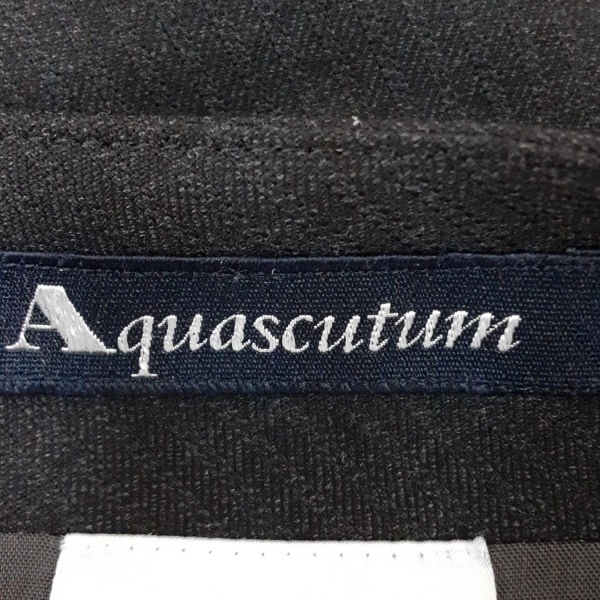 アクアスキュータム Aquascutum スカート - 黒 レディース 美品 ボトムス