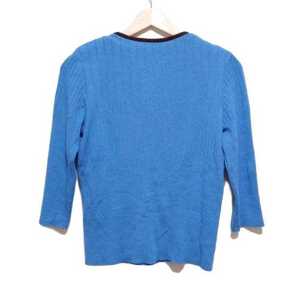 クレージュ COURREGES アンサンブル - ブルーグレー×ダークブラウン レディース 美品 トップス