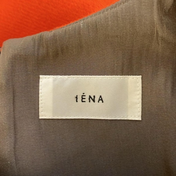 イエナ IENA サイズ36 S - オレンジ レディース ノースリーブ/ひざ丈 ワンピース